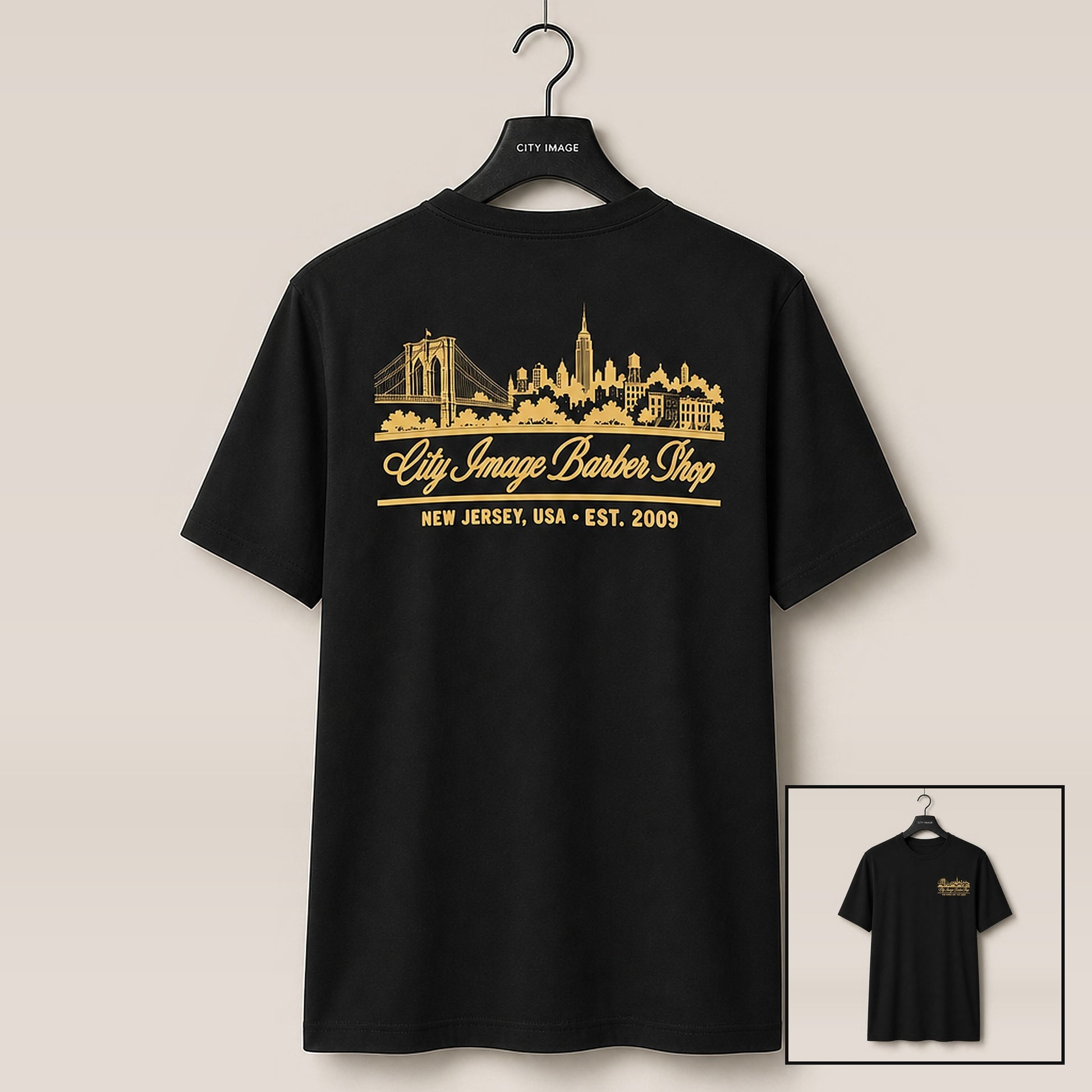 City Image Skyline Heavyweight Tee (Black) studio