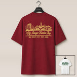 City Image Skyline Heavyweight Tee (Brick Red)