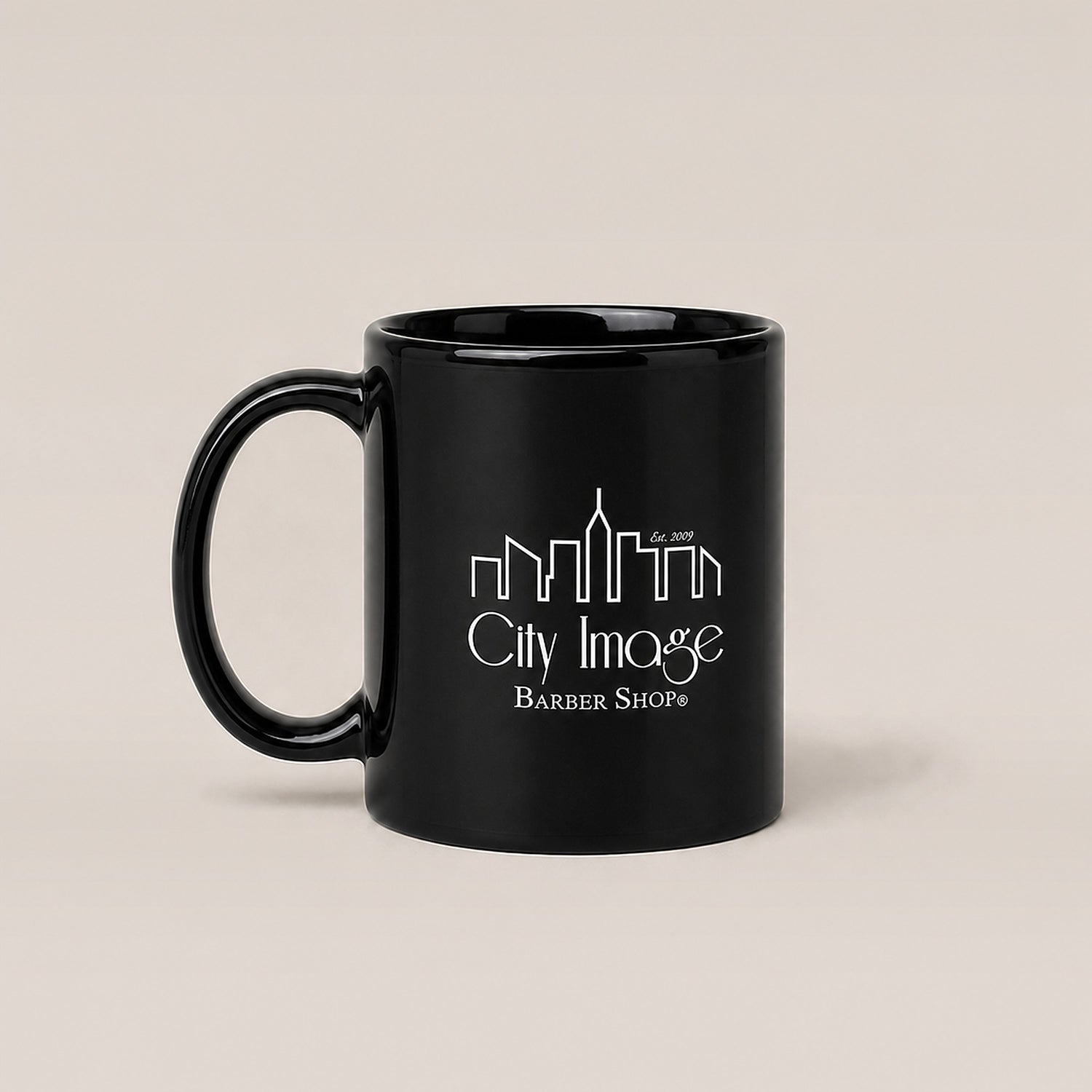 City Image Logo Mug (Black) — front