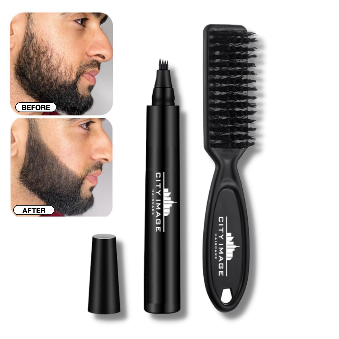 City Image® Beard Pencil Filler + FREE Brush